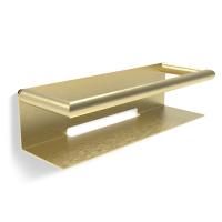 Полка, Decor Walther, MIKADO, прямоугольная, одноярусная, ширина, мм-300, глубина, мм-100, высота, мм-80, тип установки-настенный, материал-металл, цвет-золото