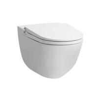 Laufen Cleanet Riva Унитаз-биде подвесной 600х395х405 мм, безободковый у с пультом д/у, с сиденьем, c покрытием LCC , цвет белый матов/хром