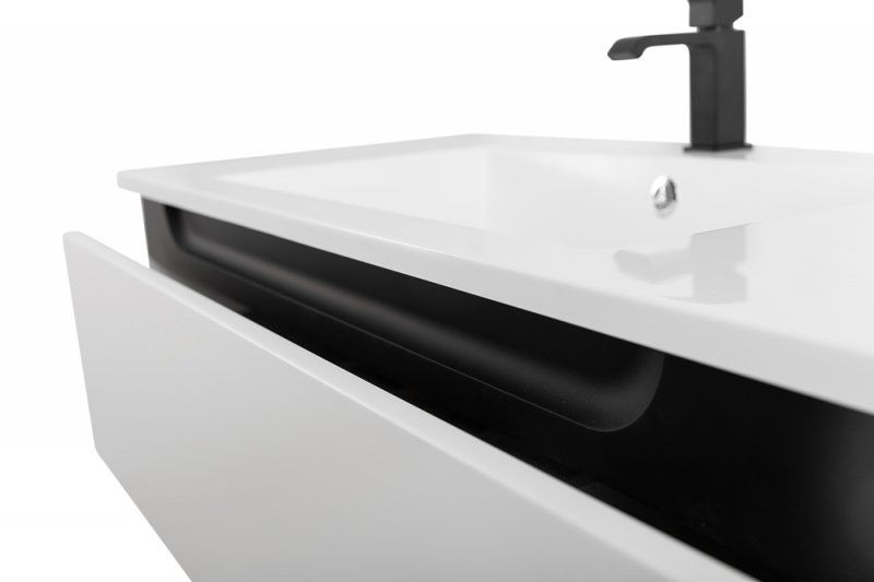 SLIDER Тумба с одним выкатным ящиком, Орех Дымчатый, 996x476x300, SLIDER-1000-1C-PI-NA-P, артикул SLIDER-1000-1C-PI-NA-P