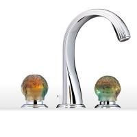 THG FLORE Смеситель для раковины на 3 отверстия, с донным клапаном, цвет хром