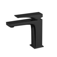 Fima Carlo Frattini Zeta Смеситель для раковины, высота 146 мм., с донным клапаном click-clack, цвет: чёрный матовый Fima Carlo Frattini Zeta Смеситель для раковины, высота 146 мм., с донным клапаном click-clack, цвет: чёрный матовый