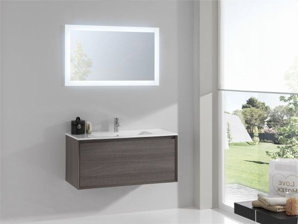 Комплект мебели IBX LUXOR, 1000 мм, 1 ящик, цвет пино джексон