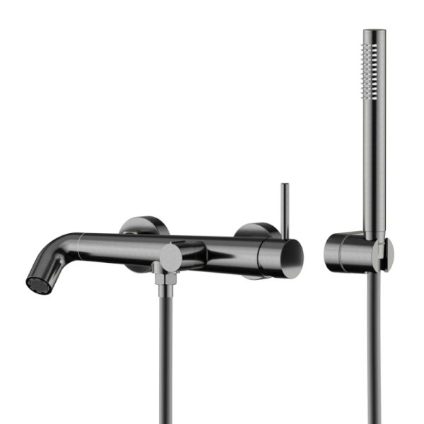 Смеситель для ванны Knotlor SS-32/GM, вороненая сталь