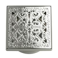 Трап душевой 112х112 мм с гидрозатвором и декоративн. решеткой хром