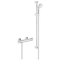 Термостатический смеситель для душа GROHE Grohtherm 800 с душевым гарнитуром New Tempesta II, душевая штанга 900 мм, хром (34566001) Термостатический смеситель для душа GROHE Grohtherm 800 с душевым гарнитуром New Tempesta II, душевая штанга 900 мм, хром (34566001)