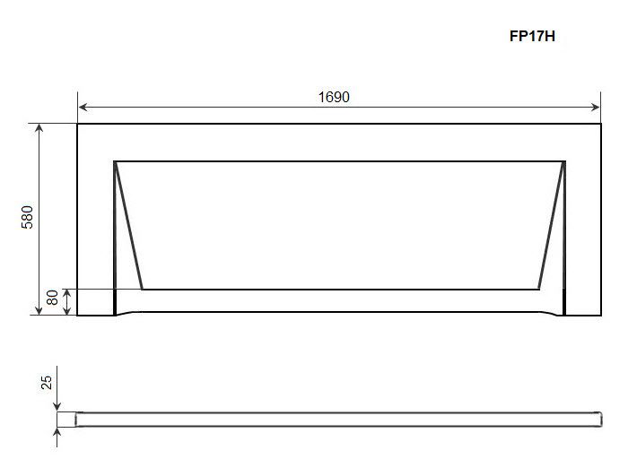 Фронтальная панель TIMO (FP17H), артикул FP17H