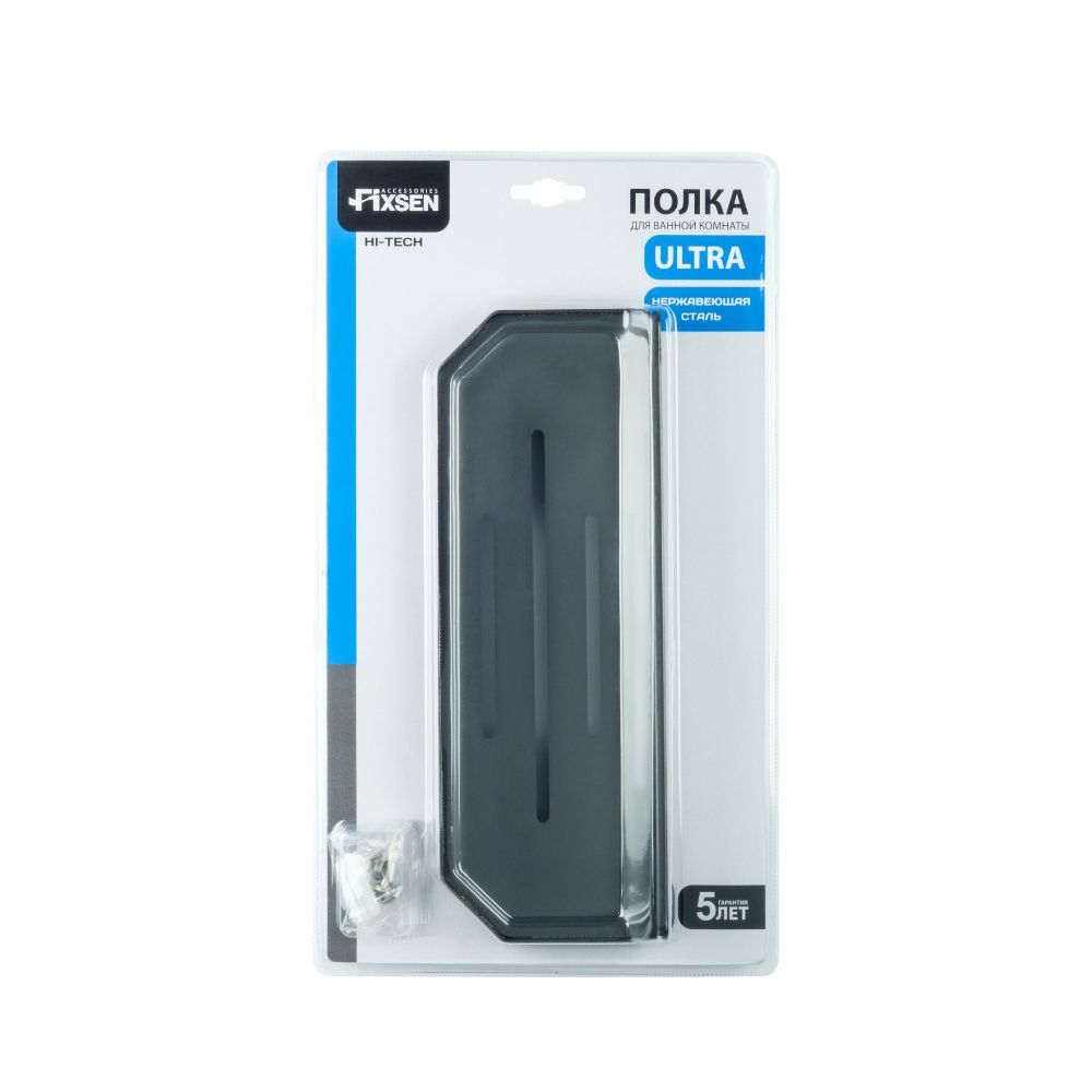 Полка металличеcкая FIXSEN HI-TECH FX-843F, графит