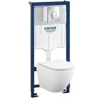 Комплект инсталляция и унитаз подвесной безободковый GROHE 39187001 Комплект инсталляция и унитаз подвесной безободковый GROHE 39187001