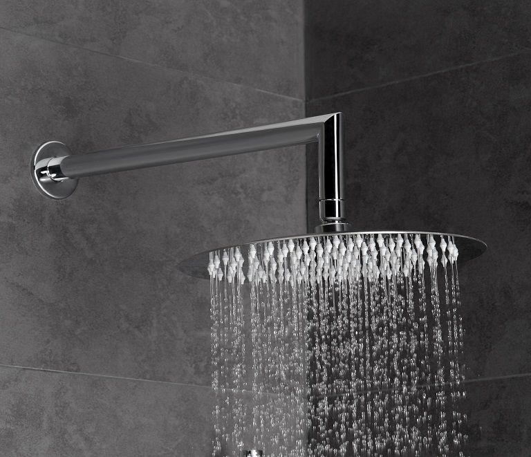 AQG, настенный круглый кронштейн VARY длиной 37,5 см, для верхнего душа, цвет хром, артикул 12VAR0120