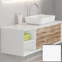 Тумба под раковину SanVit Стайл 120 R kstyle120 подвесная Белый глянец