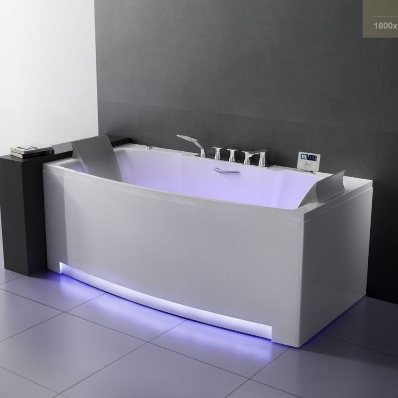 Акриловая ванна SSWW AU858 180х90 L с гидромассажем