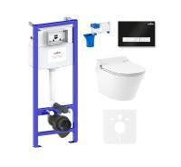 Комплект для подвесного унитаза 7 в 1 Lavinia Boho Relfix Smart V-Clean 87561190