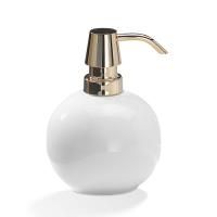 Decor Walther DW 6350 Дозатор для мыла, настольный, фарфор, цвет: белый / золотой ЗАКАЗ ПО ЗАПРОСУ