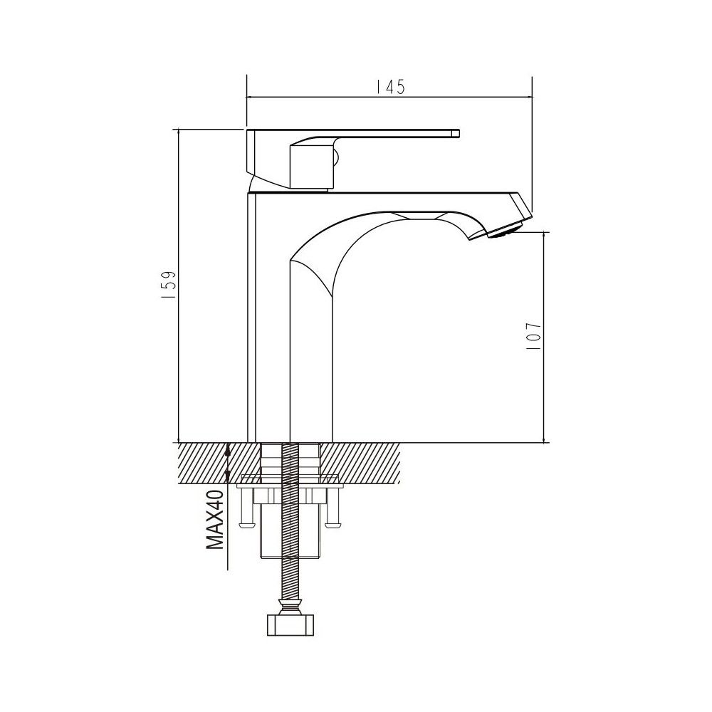 Смеситель для раковины с гигиеническим душем Raffine F171, хром, артикул F171