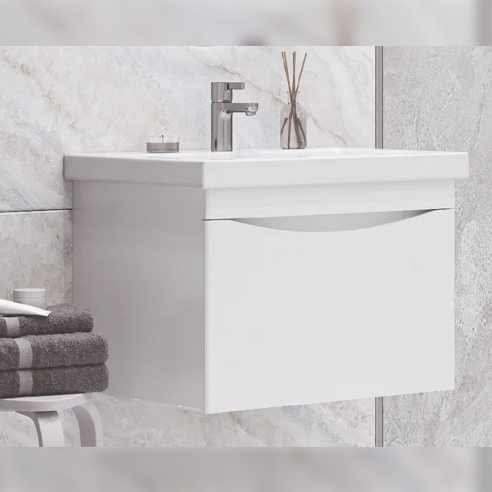 Тумба под раковину подвесная Velvex Vizo tpVIZ.60.1Y-21, 60 см, артикул tpVIZ.60.1Y-21