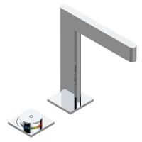 THG ICON-X METAL Смеситель для раковины электронный, на 2 отверстия, с донным клапаном, цвет хром