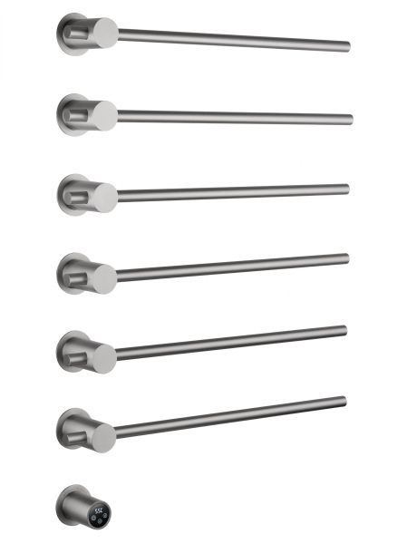 Полотенцесушитель электрический встраиваемый WONZON & WOGHAND BADEN, Брашированный никель (WW-AL366-BR)