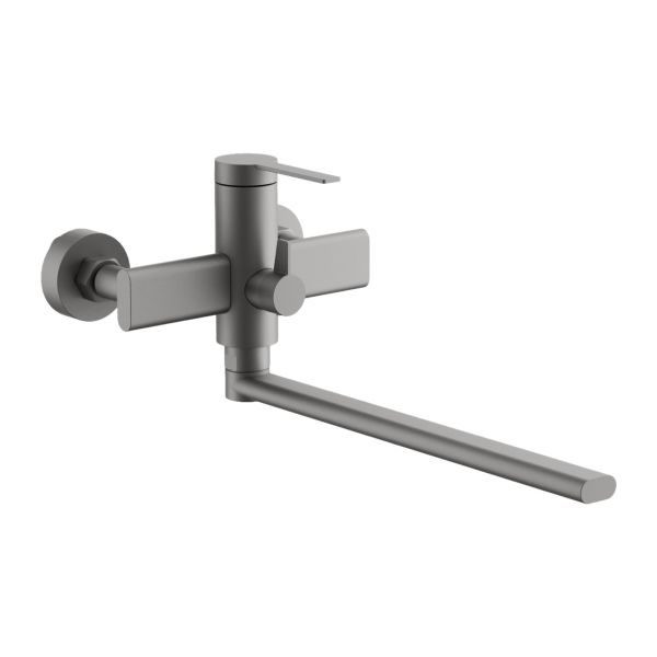 Смеситель для ванны BELZ B22813-3, оружейная сталь