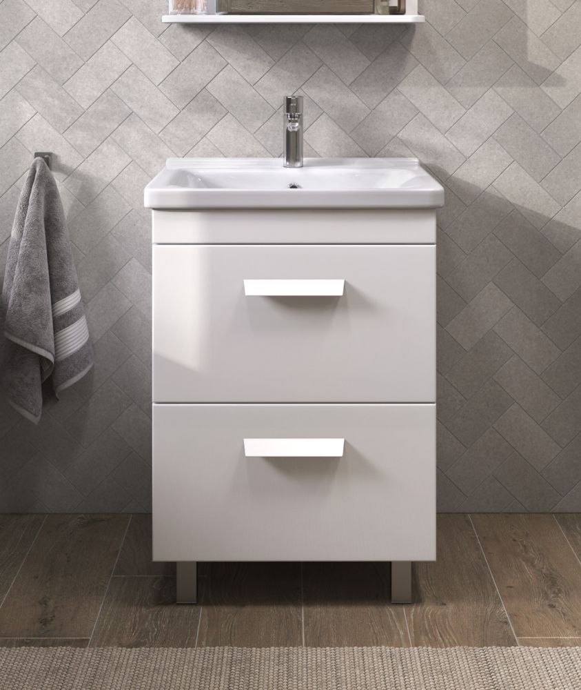 Тумба под раковину напольная VIGO Nova tn.NOV.MIR.60.2Y, 60 см, артикул tn.NOV.MIR.60.2Y