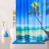 Штора для ванны Iddis Maldivian 180x200 Голубая Штора для ванны Iddis Maldivian 180x200 Голубая