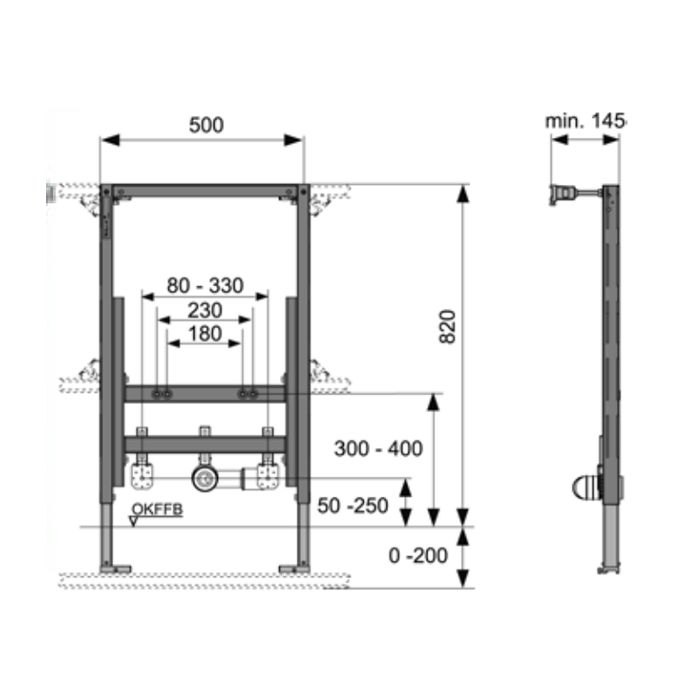 Инсталляция, TECE, TECEprofil, назначение-для биде, ширина, мм-500, глубина, мм-145, высота, мм-820, тип установки-застенный, крепления в комплекте Инсталляция, TECE, TECEprofil, назначение-для биде, ширина, мм-500, глубина, мм-145, высота, мм-820, тип установки-застенный, крепления в комплекте