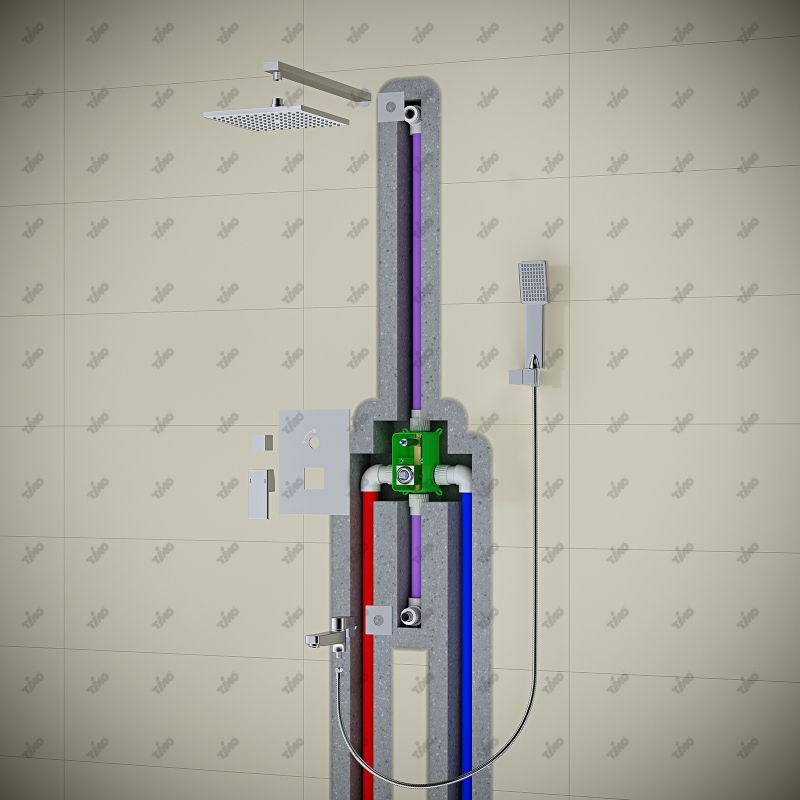 Душевая система встроенная Timo Selene SX-3069/00SM (1113) хром