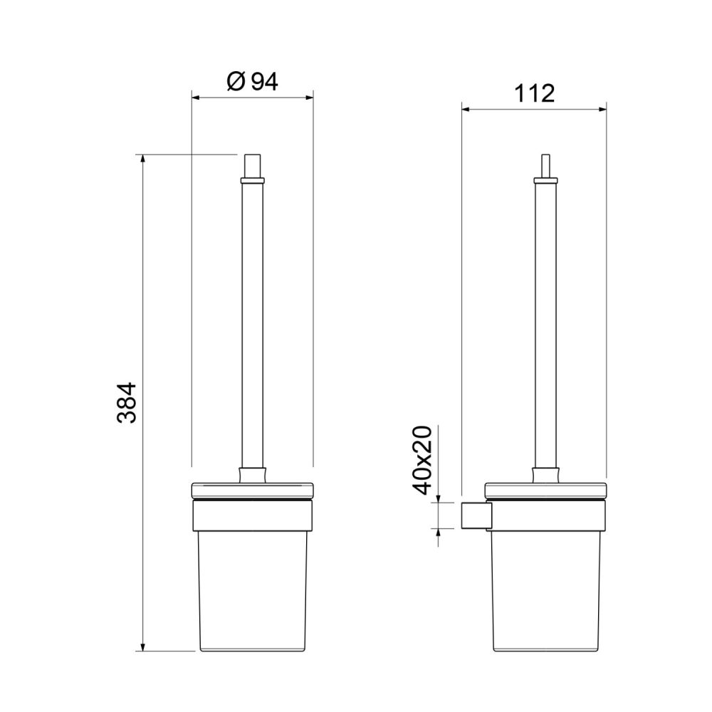 Щетка для туалета Timo Luiro золото матовое (18561/17), артикул 18561/17