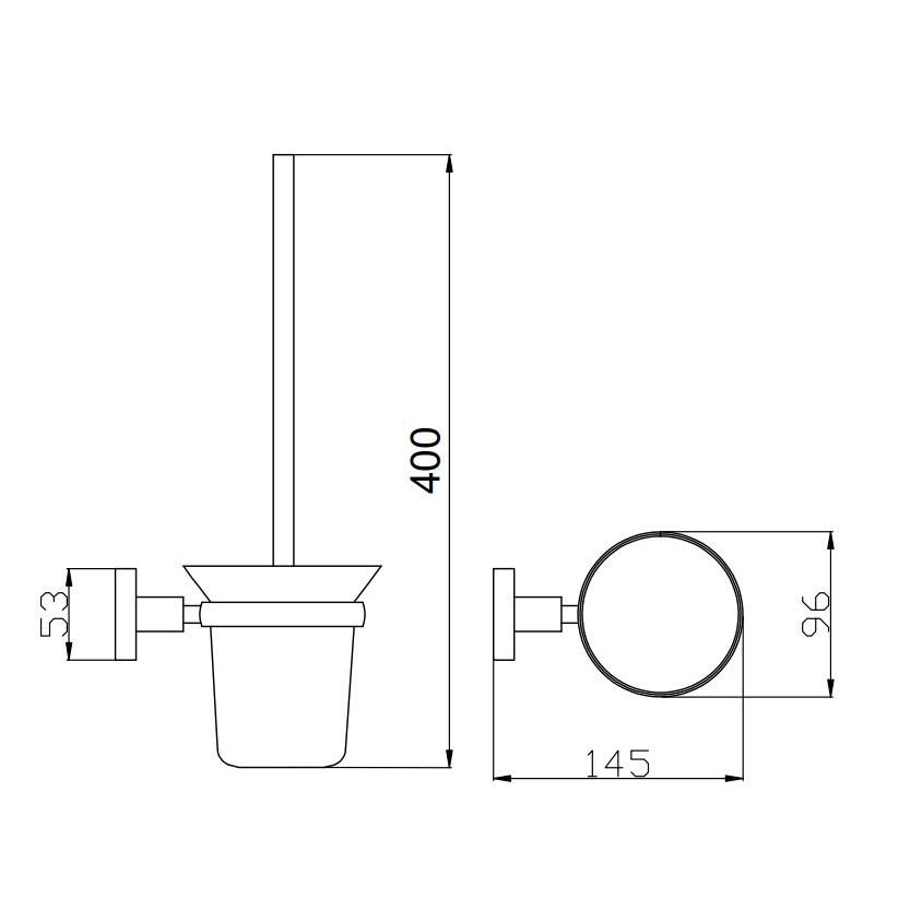 Ершик для унитаза Rav Slezak COLORADO COA0500SM, бронза, артикул COA0500SM