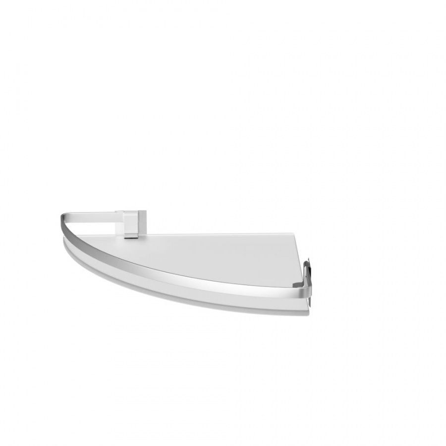 A7456100 Sense L Полка угловая стеклянная, алюминий A7456100 Sense L Полка угловая стеклянная, алюминий