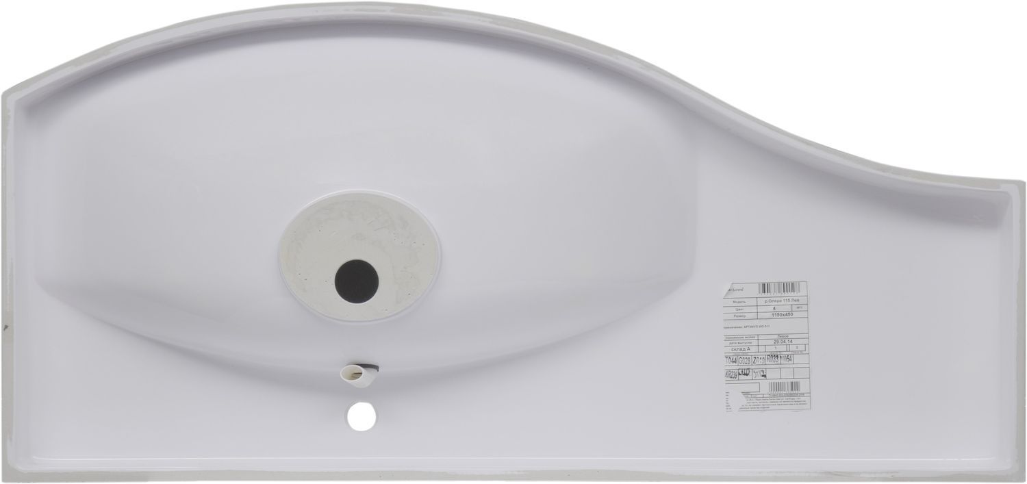Раковина для тумбы Aquanet Опера 115 L Раковина для тумбы Aquanet Опера 115 L