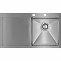 Мойка Seaman Eco Marino SMV-860L, два отверстия (Ø35мм), комплектация с вентиль-автоматом