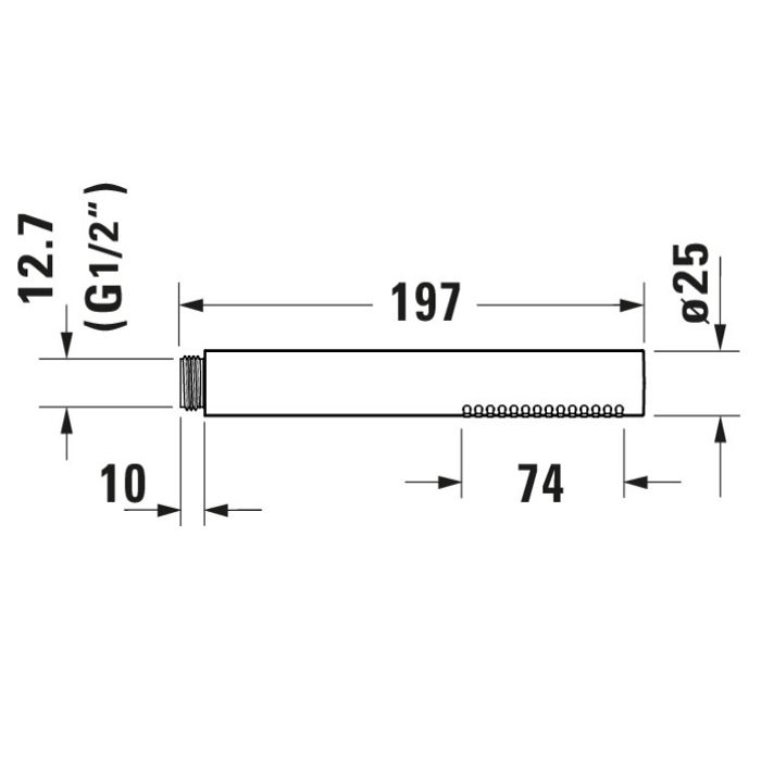 Duravit Ручной душ, цвет хром