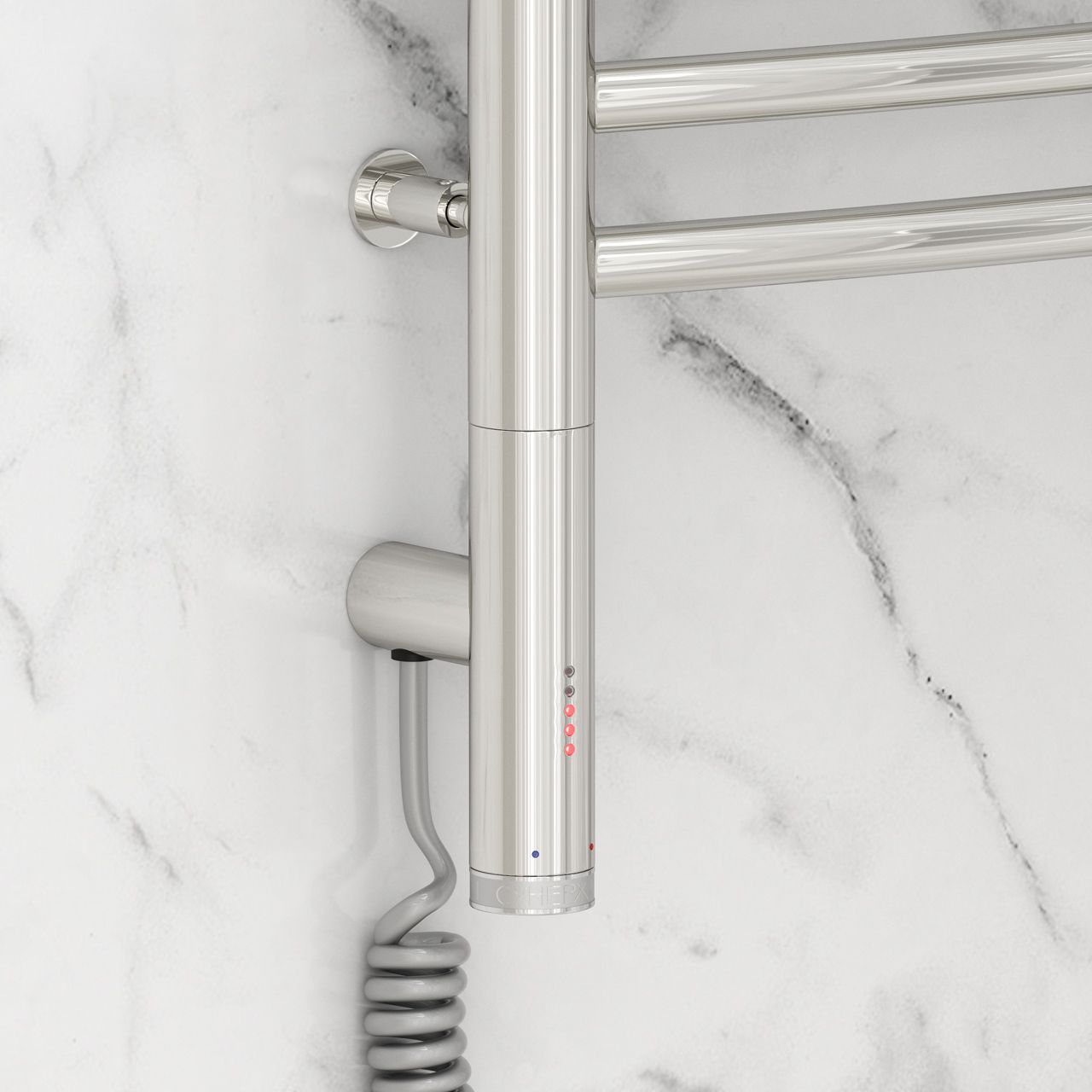 Полотенцесушитель электрический "БОГЕМА 3.0" 1200х600 / МЭМ левый (Без покрытия)