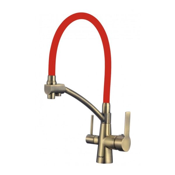 Смеситель для кухни с подключением к фильтру Savol S-L1805C-03, бронза