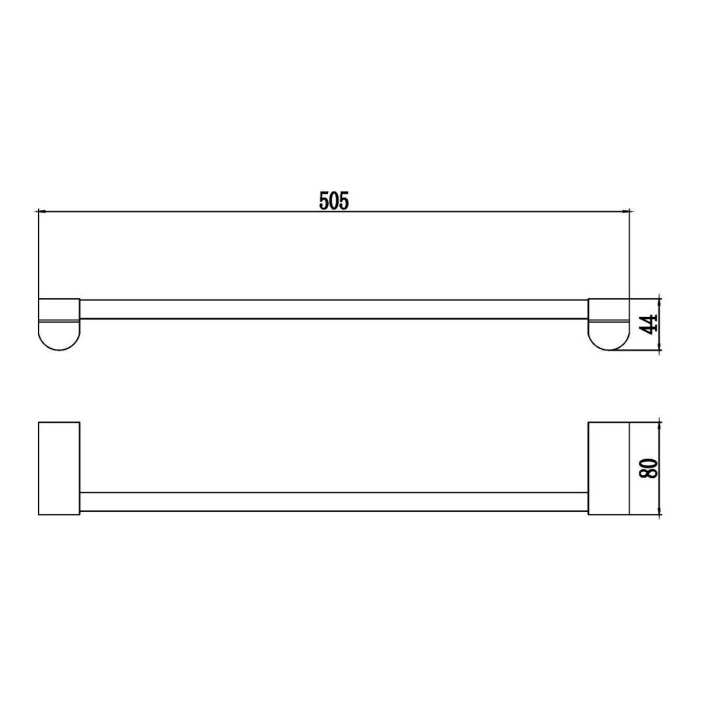 Полотенцедержатель Savol S-507324, хром