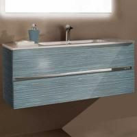 Тумба с раковиной SanVit Кубэ-2 100 kkube2100 с фактурой под дерево подвесная Шелк Сталь Тумба с раковиной SanVit Кубэ-2 100 kkube2100 с фактурой под дерево подвесная Шелк Сталь