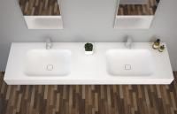 Консольная раковина из литьевого мрамора CEZARES TITAN-2-LVB-SOSPESO