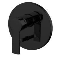 Fima Carlo Frattini Mast Смеситель для душа, встраиваемый, с переключателем на 2 потока, цвет: чёрный матовый