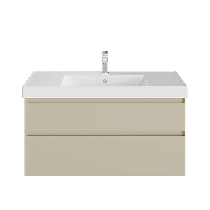 Тумба CUBO подвесная с ящиками 100, лимо матовая