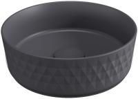 Раковина накладная Allen Brau Fantasy Romb 36 4.11033.AN антрацит