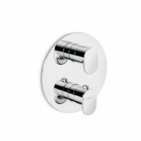 Встраиваемый термостатический смеситель для душа OLE с регулировкой температуры, хром