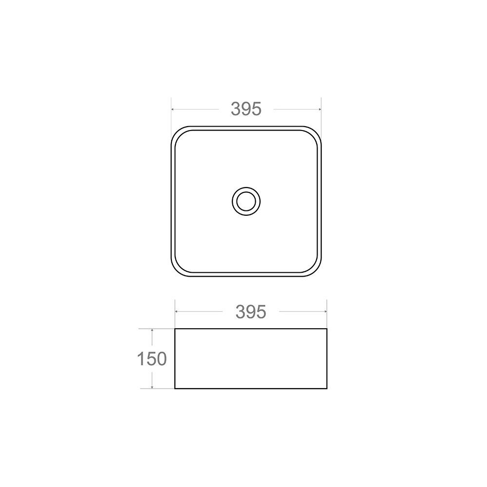 Раковина чаша Maretti UM13NS52-844, белая, артикул UM13NS52-844