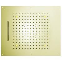 BOSSINI DREAM/3 Верхний душ 570x470mm, 3 режима (дождь, каскад, туман) с 4 LED RGB, блок питания/управления, Cromoterapia, цвет: сатинированное золото BOSSINI DREAM/3 Верхний душ 570x470mm, 3 режима (дождь, каскад, туман) с 4 LED RGB, блок питания/управления, Cromoterapia, цвет: сатинированное золото