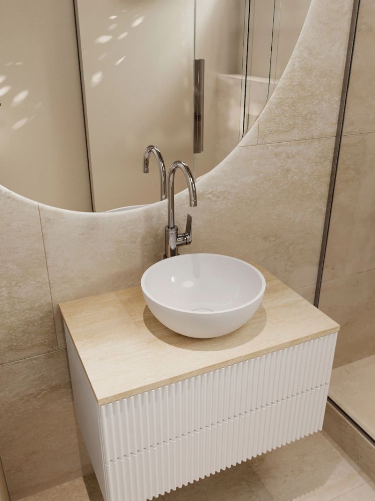 Раковина Florentina Алтея 35 см 10.290.00350.001, белая, артикул 10.290.00350.001