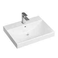 Комплект 2 в 1 Lavinia Boho Bathroom Sink 21510367, врезная фарфоровая раковина 60 см, смеситель