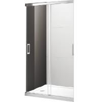 Душевая дверь в нишу Cezares Tandem Soft BF-2 120 профиль Хром стекло прозрачное