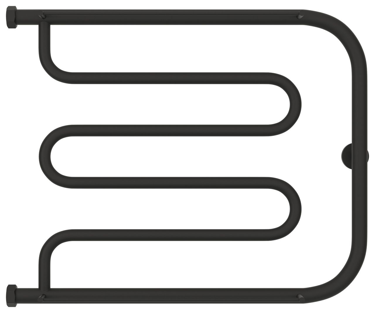 Полотенцесушитель водяной "Лира+" 2П 500х650 Н. Г. 1" (МУАР Темный Титан)