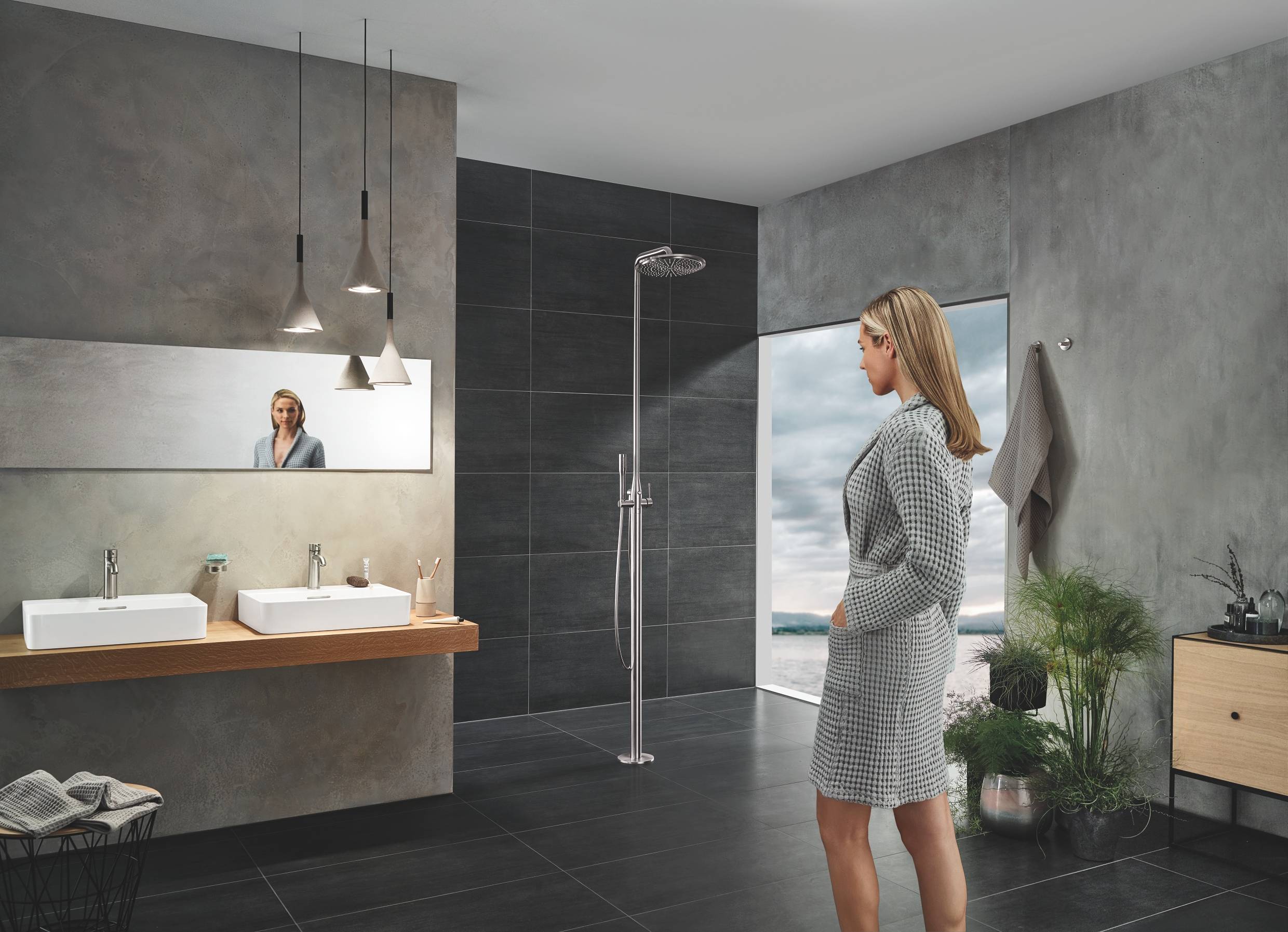 Смеситель для раковины GROHE Essence New S-Size II с донным клапаном, суперсталь (23589DC1) Смеситель для раковины GROHE Essence New S-Size II с донным клапаном, суперсталь (23589DC1)