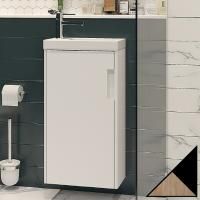 Тумба под раковину Velvex Klaufs 40 tpKLA.40.1D-617.217 подвесная Черный+дерево