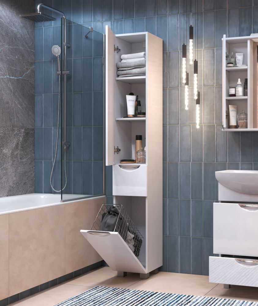 Пенал (30см) VIGO Callao  pn.CAL.30, белый, артикул pn.CAL.30